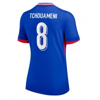 Camiseta Francia Aurelien Tchouameni #8 Primera Equipación Replica Eurocopa 2024 para mujer mangas cortas
